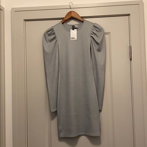 H&M Aline Grey Dress